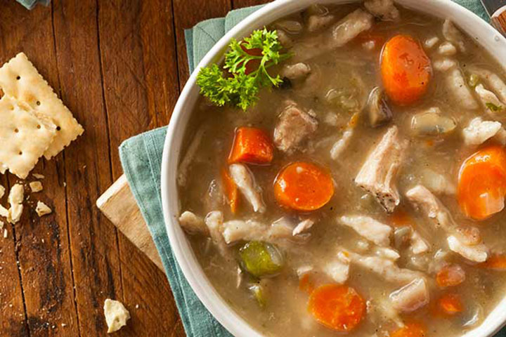 A classic turkey soup recipe that will use your left-over turkey.