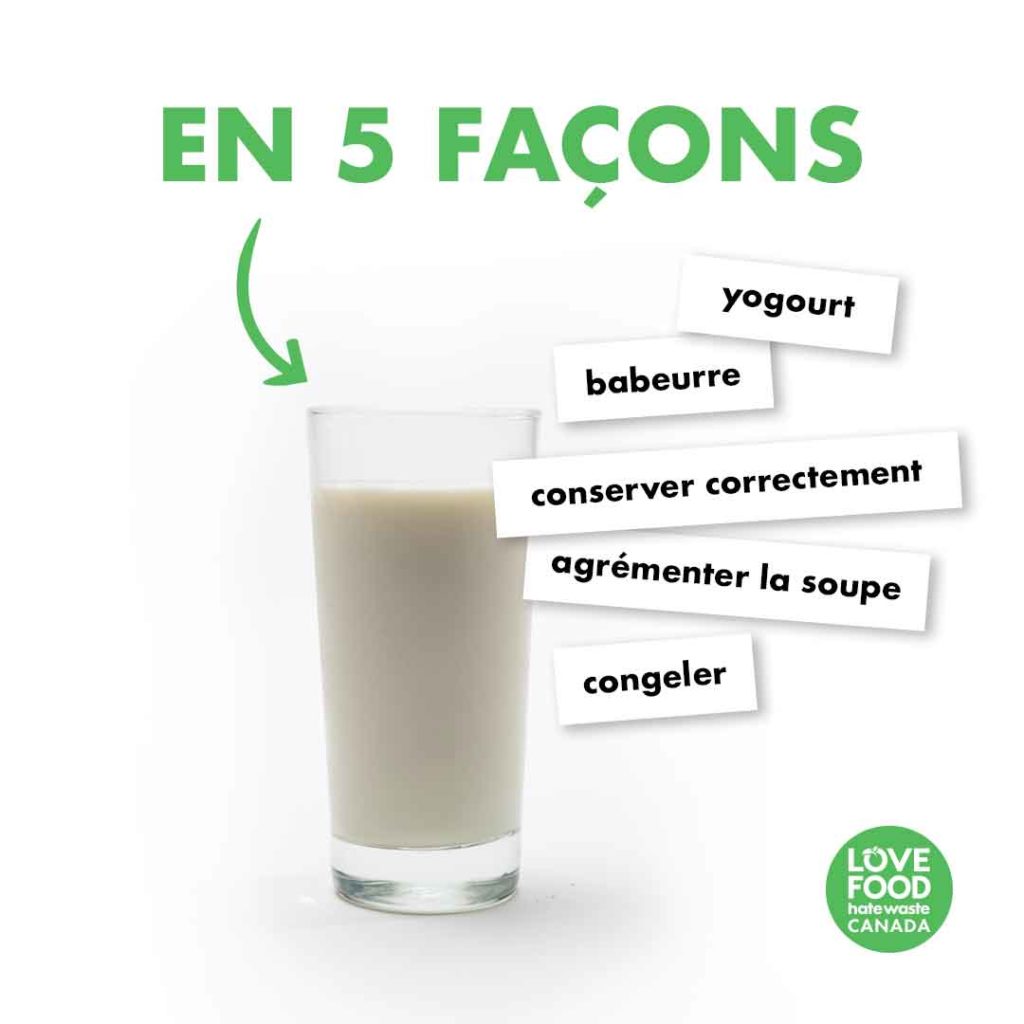 Le lait EN 5 FAÇONS