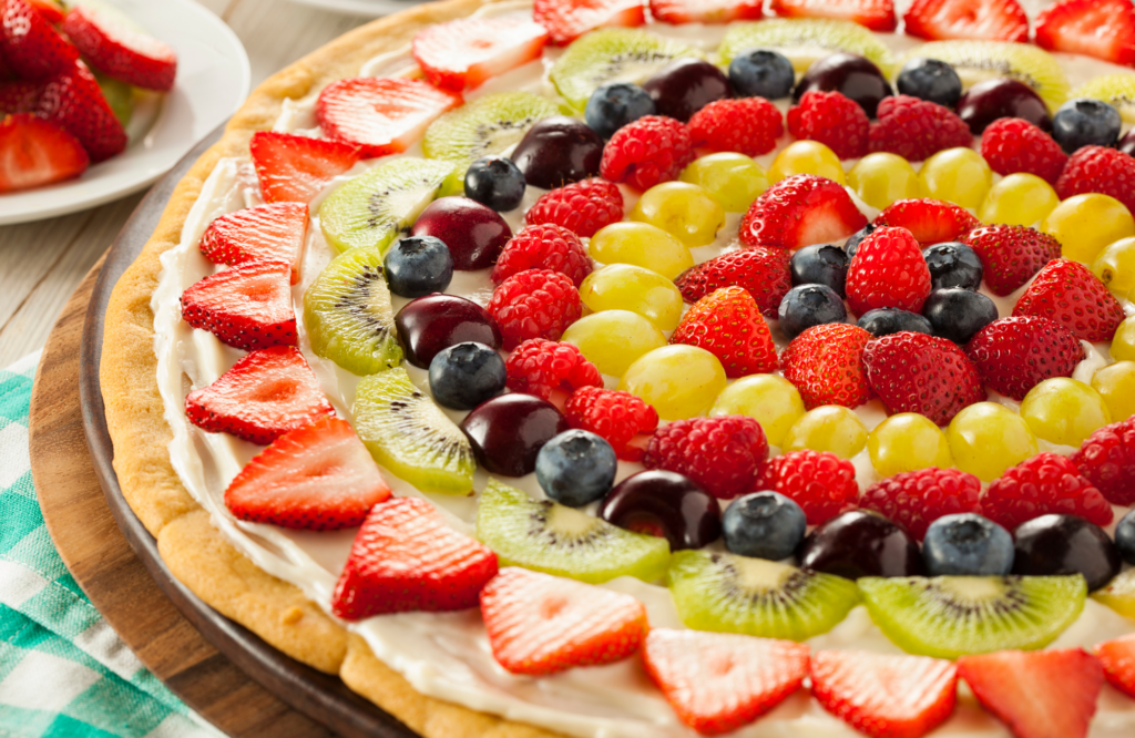 Fruit Yoghurt Pizza