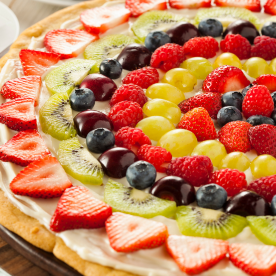 Fruit Yoghurt Pizza