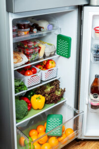 Fridge Friend unit on display in fridge.