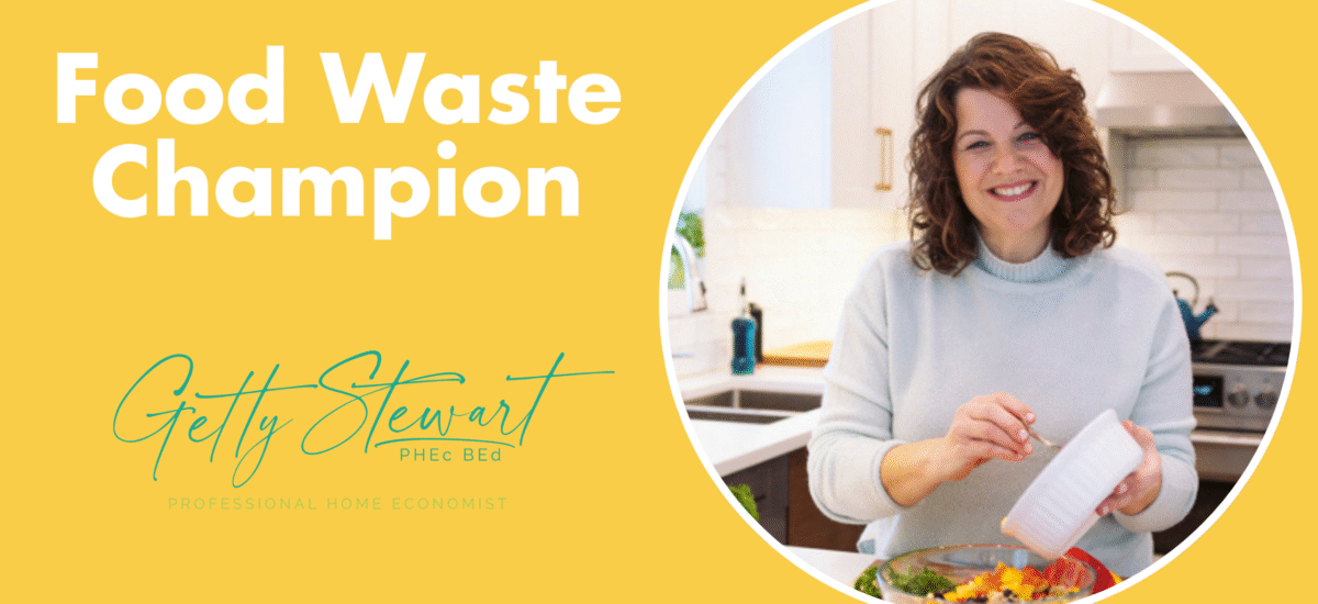 Food Waste Champion: Getty Stewart