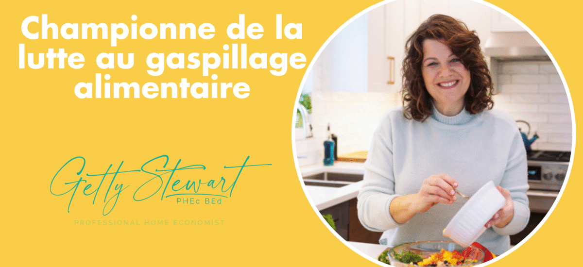 D’un champion anti-gaspillage alimentaire: Getty Stewart