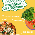Transformez vos restes de légumes en pizza végétarienne.