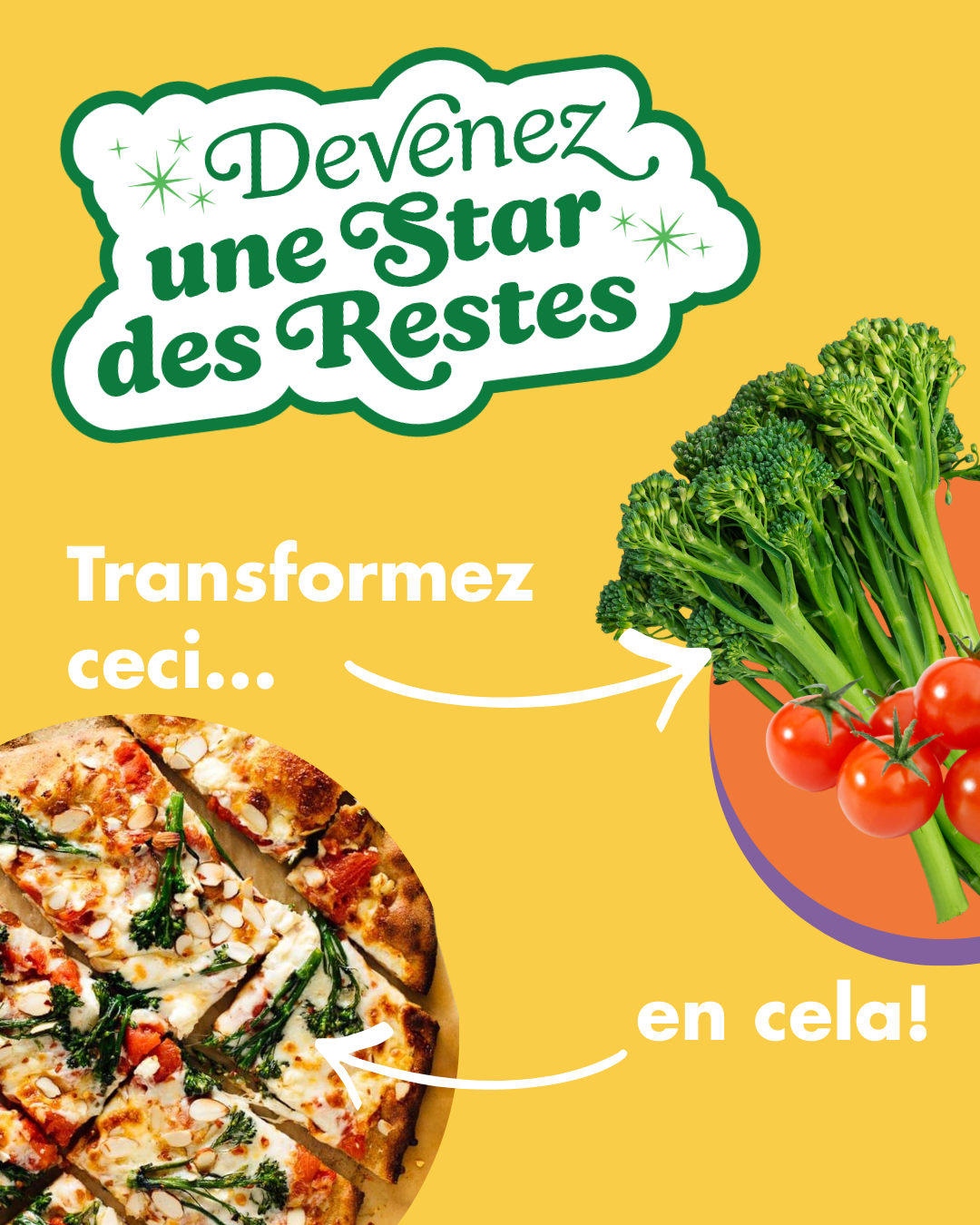 Transformez vos restes de légumes en pizza végétarienne.
