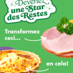 Transformez ceci jambon e la quiche.