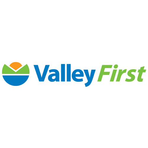 Valley First logo.