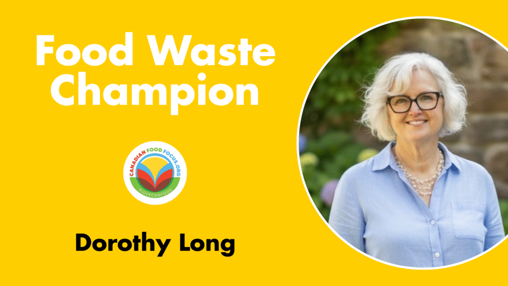 Portrait of Food Waste Champion Dorothy Long from Canadian Food Focus