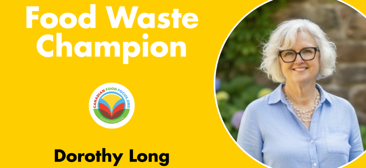 Portrait of Food Waste Champion Dorothy Long from Canadian Food Focus