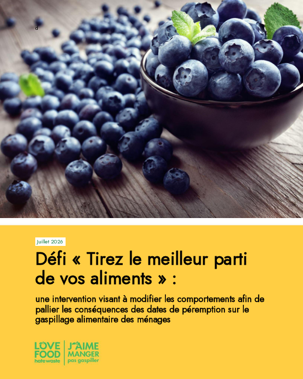 Make the most of your food - report cover (French)