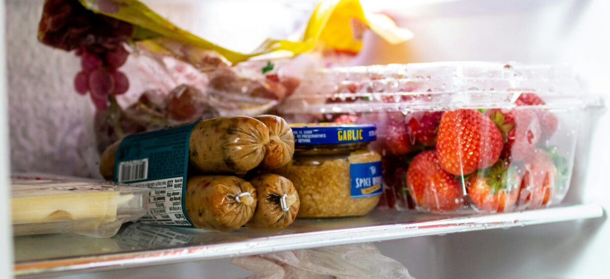 food in a fridge