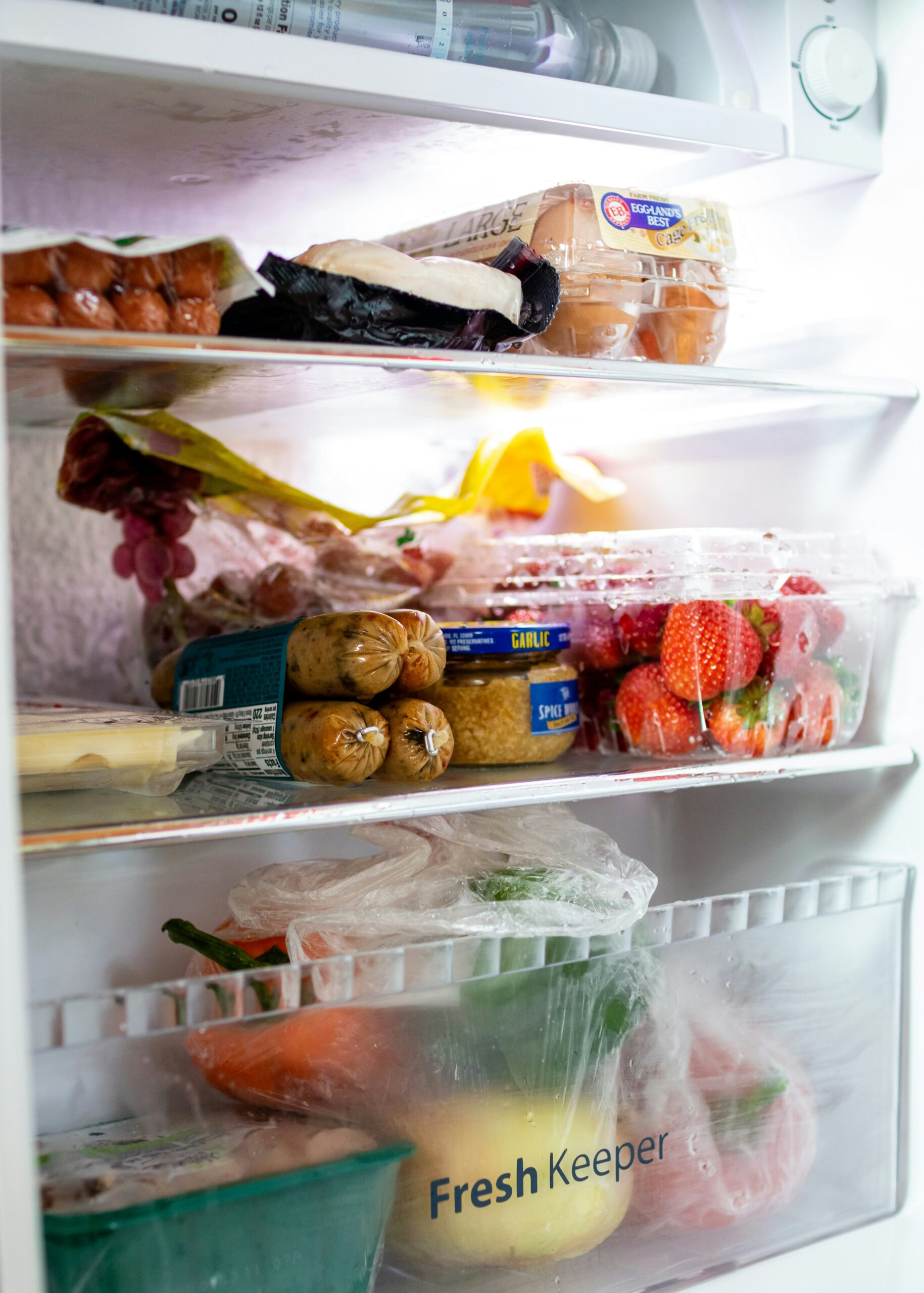 food in a fridge